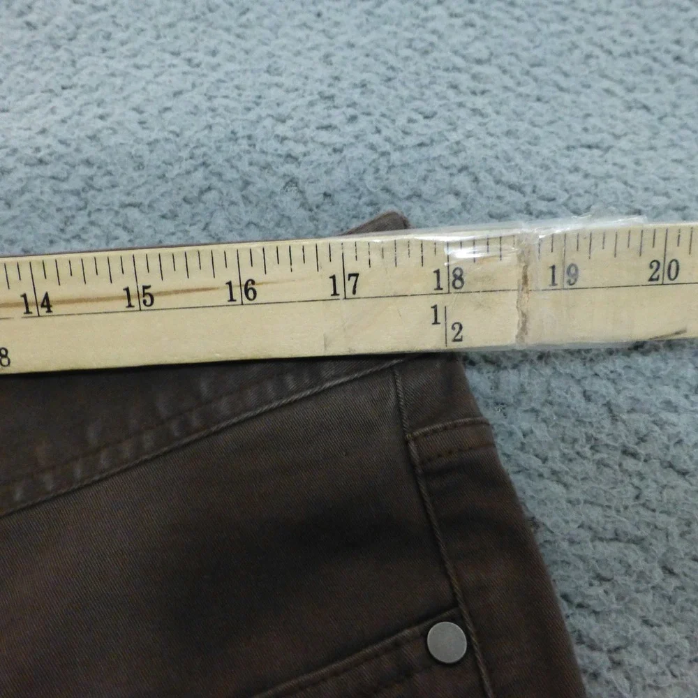 J Hilburn Pants Mens 36x32 Brown Straight Leg Chino Cotton Spandex Casual